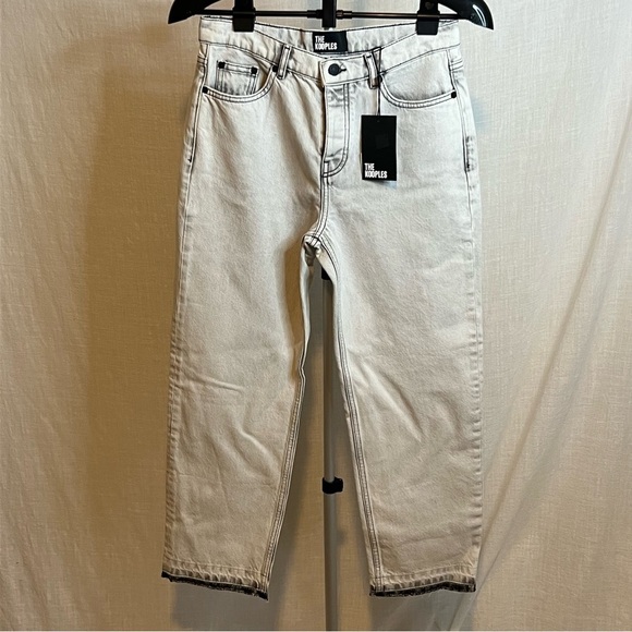 THE KOOPLES Women's Black Bleached Jeans Size 38 US 27-28 NWT's - Picture 6 of 10